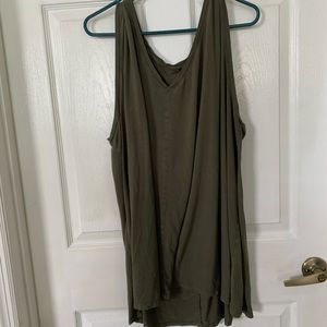 Lane Bryant Green Swing Tank. Soft!